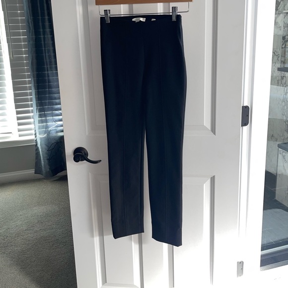 VINCE. Stitch Front Seam Ponte Legging Style # 199028 Black Slim Fit Pants $298 - Picture 4 of 11